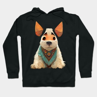 Sad Dog Watercolor Hoodie